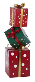 Red and Green Present Stack