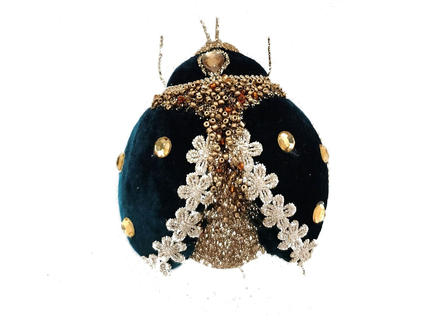 Felt Beetle Round Small Emerald