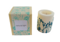W/flower Mini Rec Pill Wh/Porcelain Blue
