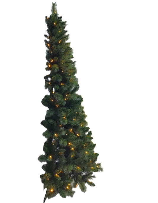 Dorset Pine Half Tree with Lights 7.5ft