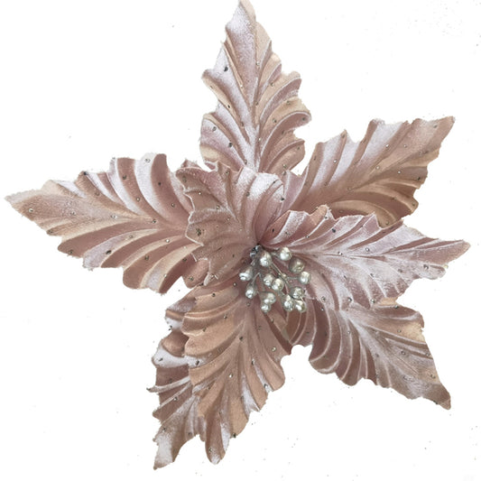 Poinsettia Shiny Musk Clip on