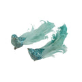 Feather Clip Bird Mint Green