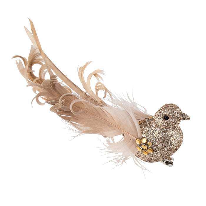 Glitter Bird Curl Tail Gold