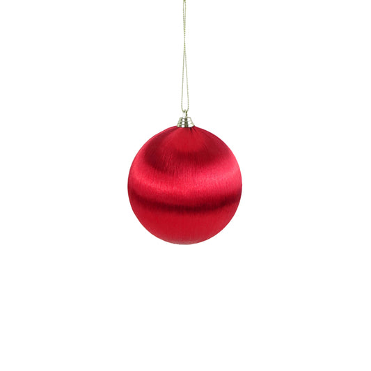 Satin Wrap Ball 10cm Red