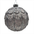 Fawn Silver Glass Bauble
