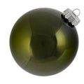 Glass Bauble Olive 10 cm