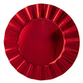 Wave Edge Charger Plate Red