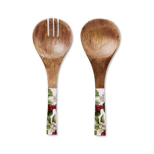 Noelle Red Salad Servers