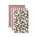 Noelle Red Tea towel Pack 3