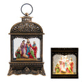 Bronze Led Music Lantern Nativity
