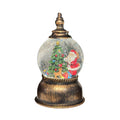 Led Snow Ball Gold Lantern Small