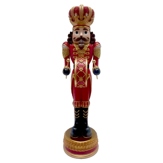 Red Nutcracker Playing A Drum