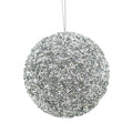 Beaded Sequin Ball Silver Large