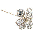 Champagne Glitter Flower Stem Metal