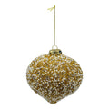 Gold Pearl Beaded Drop