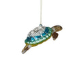Turtle Ornament Glass 12cm