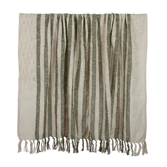 Montauk Cotton Throw 125x150 Olive