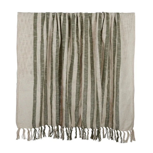 Montauk Cotton Throw 125x150 Olive