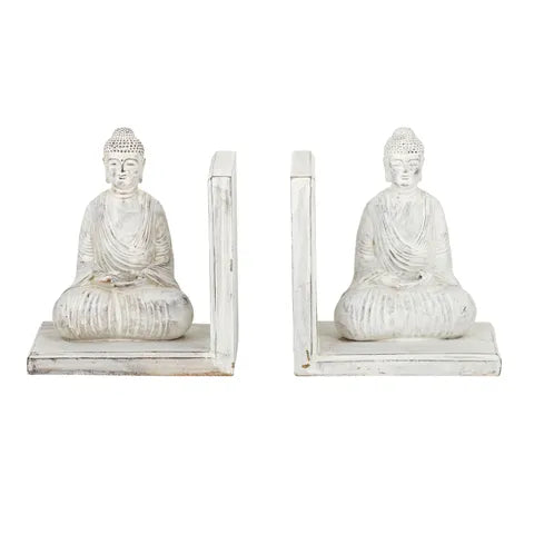 Bala Resin Bookends Set 2 24x9x14cm White