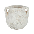 Pompei Ceramic Urn Small White