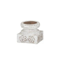 Byron Wood Candleholder White