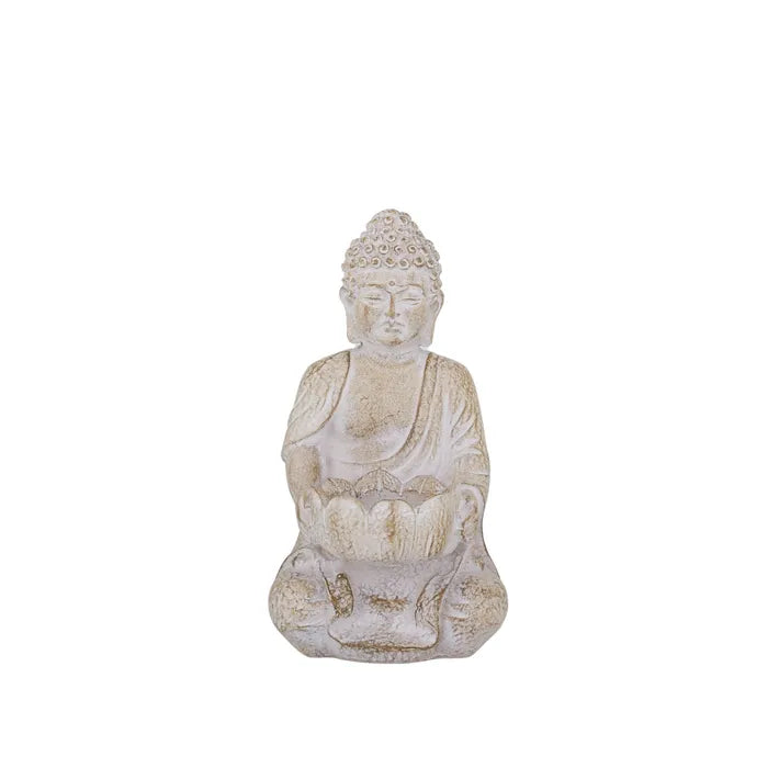 Small Buddi Buddha Resin Sculpture 11x20cm Natural