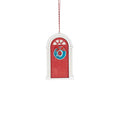 Door Hanger Wood 15cm Red