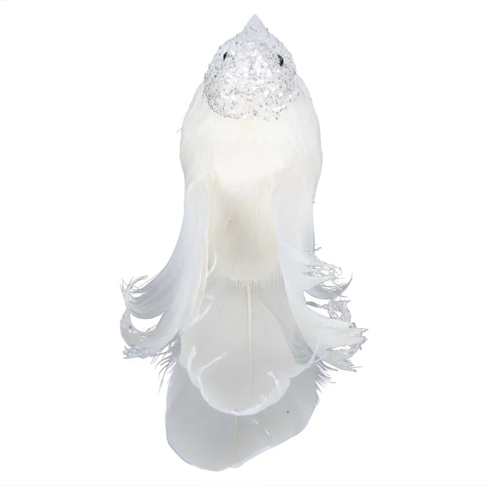 Sassy Clip on White Bird
