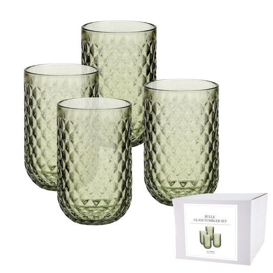 Bulle Glass Tumbler set 4 Green