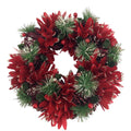 Red Floral Wreath 34cm