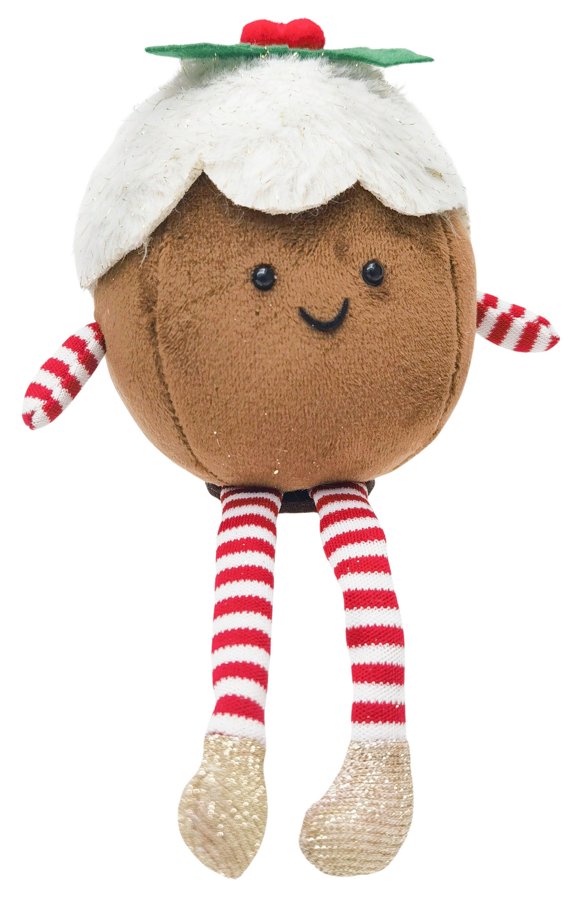 Fluffy Pudding Sitting Decoration Brown