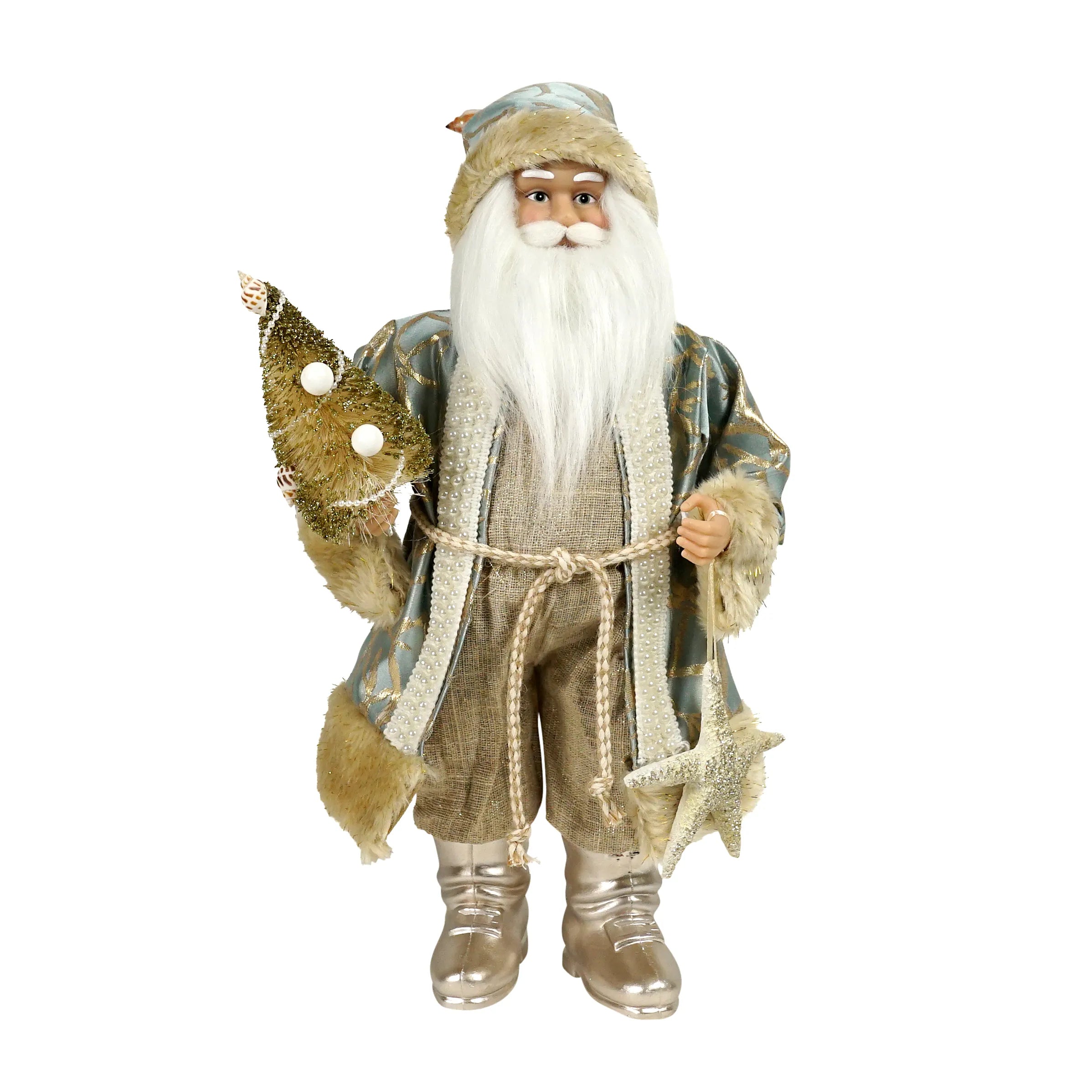 Santa Gold Silver with Shells