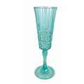 Crystal Cut Flute Acrylic Sea Foam