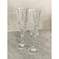 Crystal Cut Flute Glass Clear Acrylic
