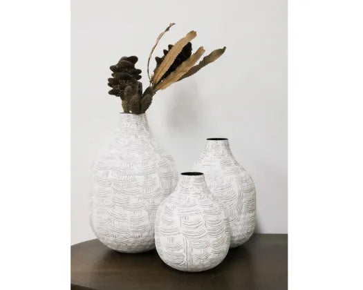 Mae Metal Vase 18 cm