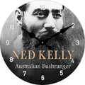 Ned Kelly Clock Aust 30 cm