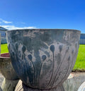 Ancient Green Poppy Pots Large