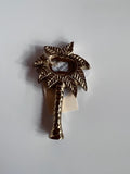 Palm Tree Brass Bottle Opener