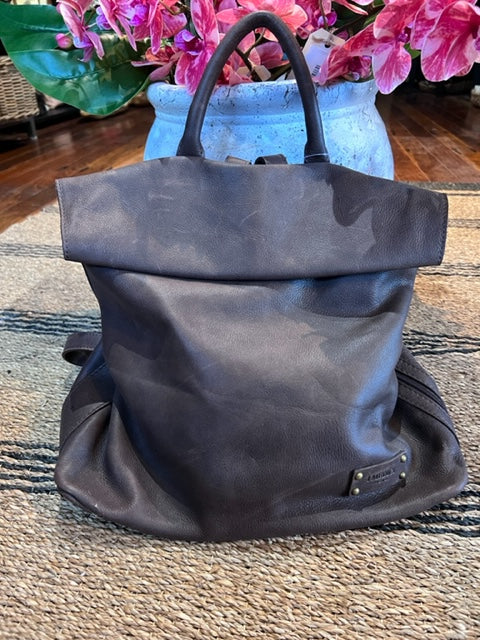 I Medici Leather Backpack Chocolate