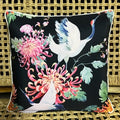 Crane Black 45 x 45 cm