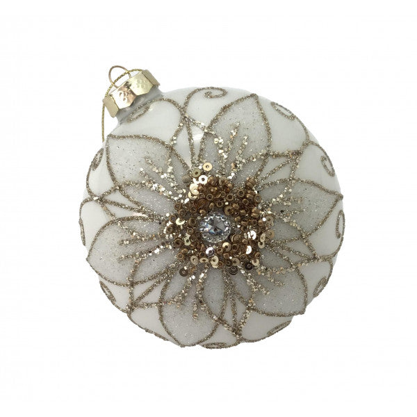 Fine Floral Ball Hanging Ornament