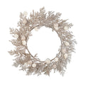 Champagne Cedar White Ball & Cone Wreath