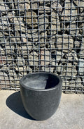 Black Terrazzo Egg Pot Med