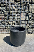 Black Terrazzo Low U Pot Small