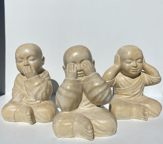 Shaolin Set of 3 25 cm Cream