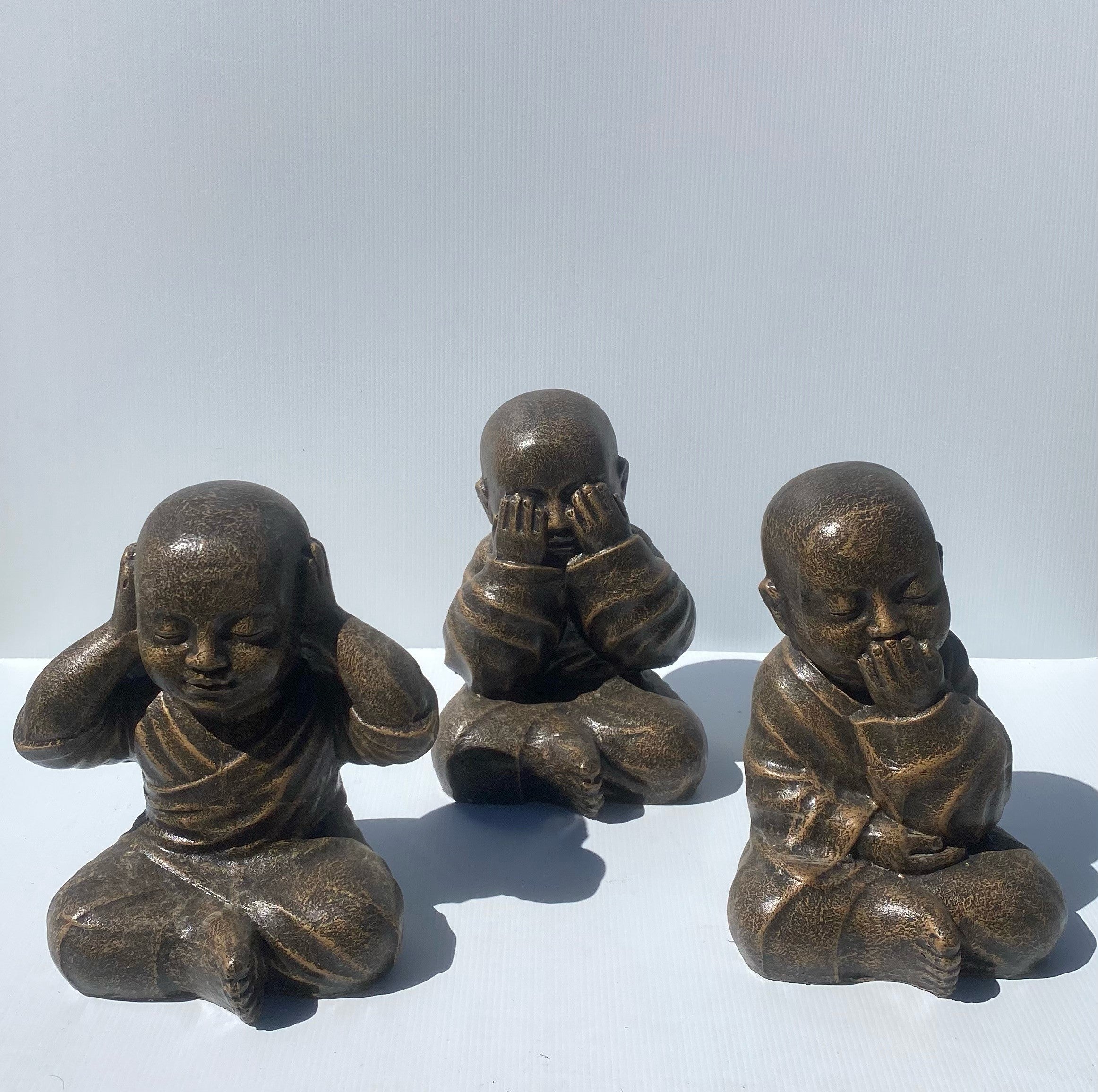 Shaolin Set of 3 25 cm Gold/Black