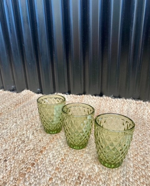 Zahara Tumbler Glasses - Green