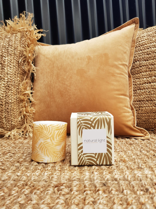 Palm Leaf Gold Design 3"