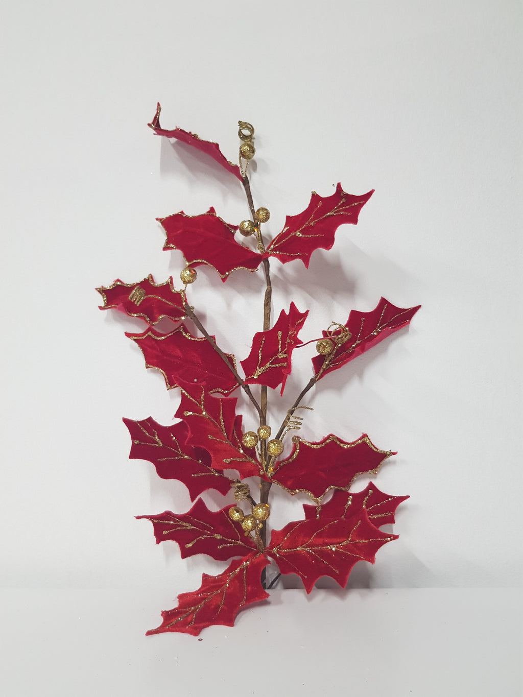 Red Holly Spray W/Berry