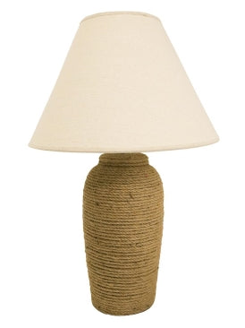 Rope Ceramic Lamp Jute